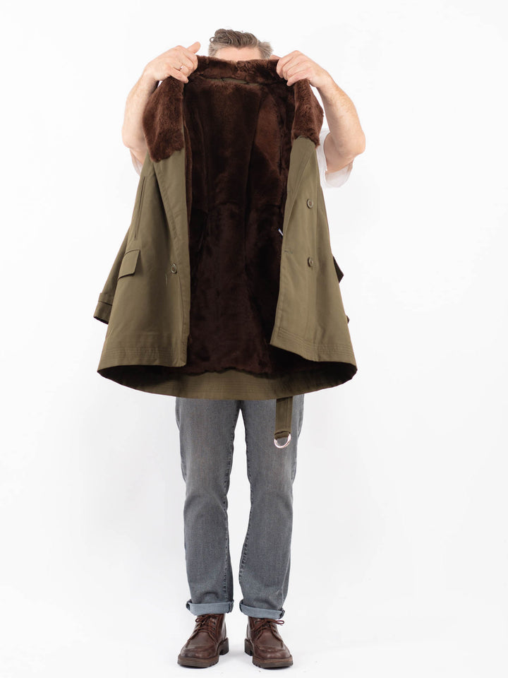 Vintage 70's Men Trench Coat in GreenZ2304