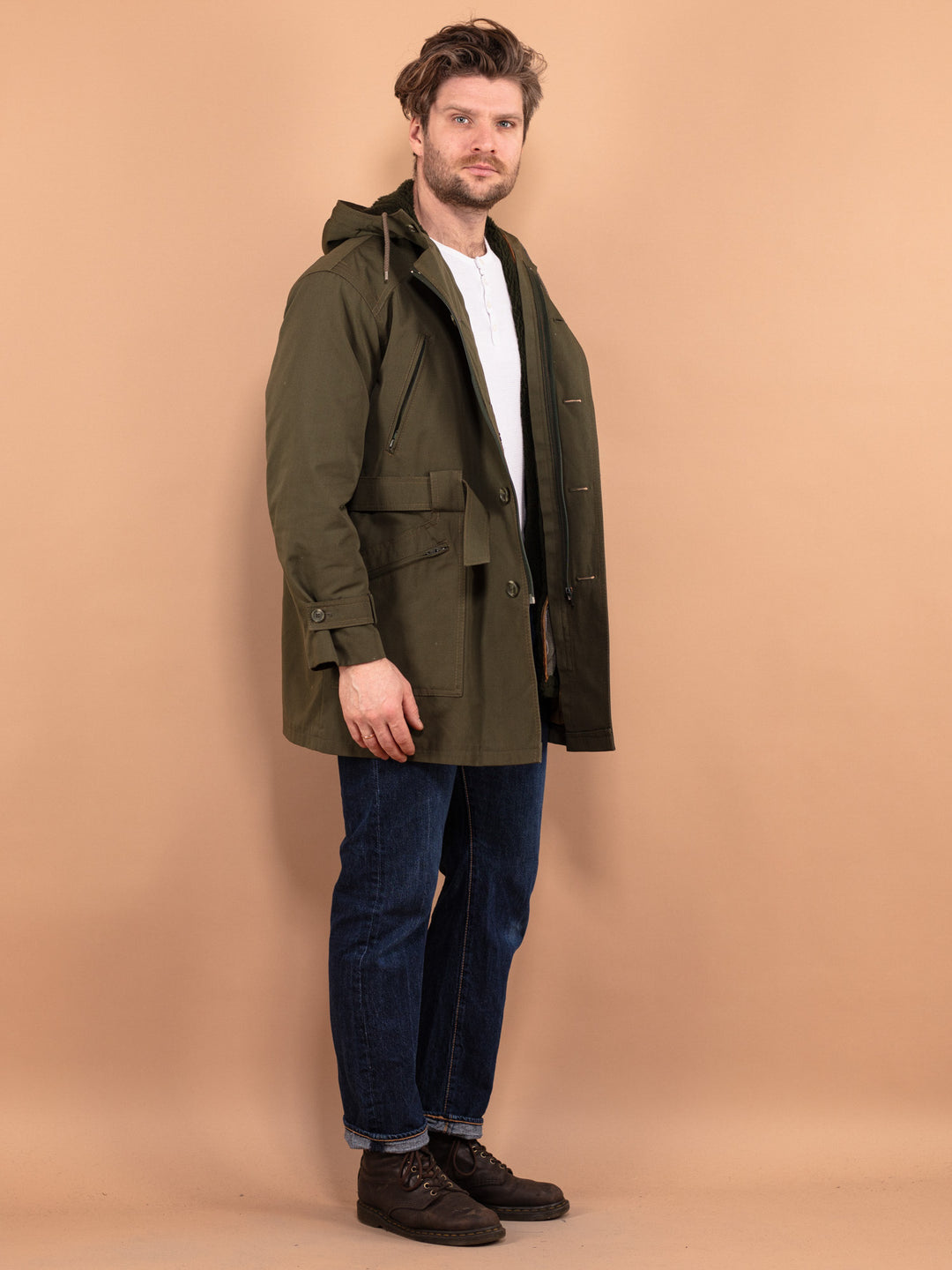 Vintage 70's Men Military Style Parka Coat in Green – NorthernGrip