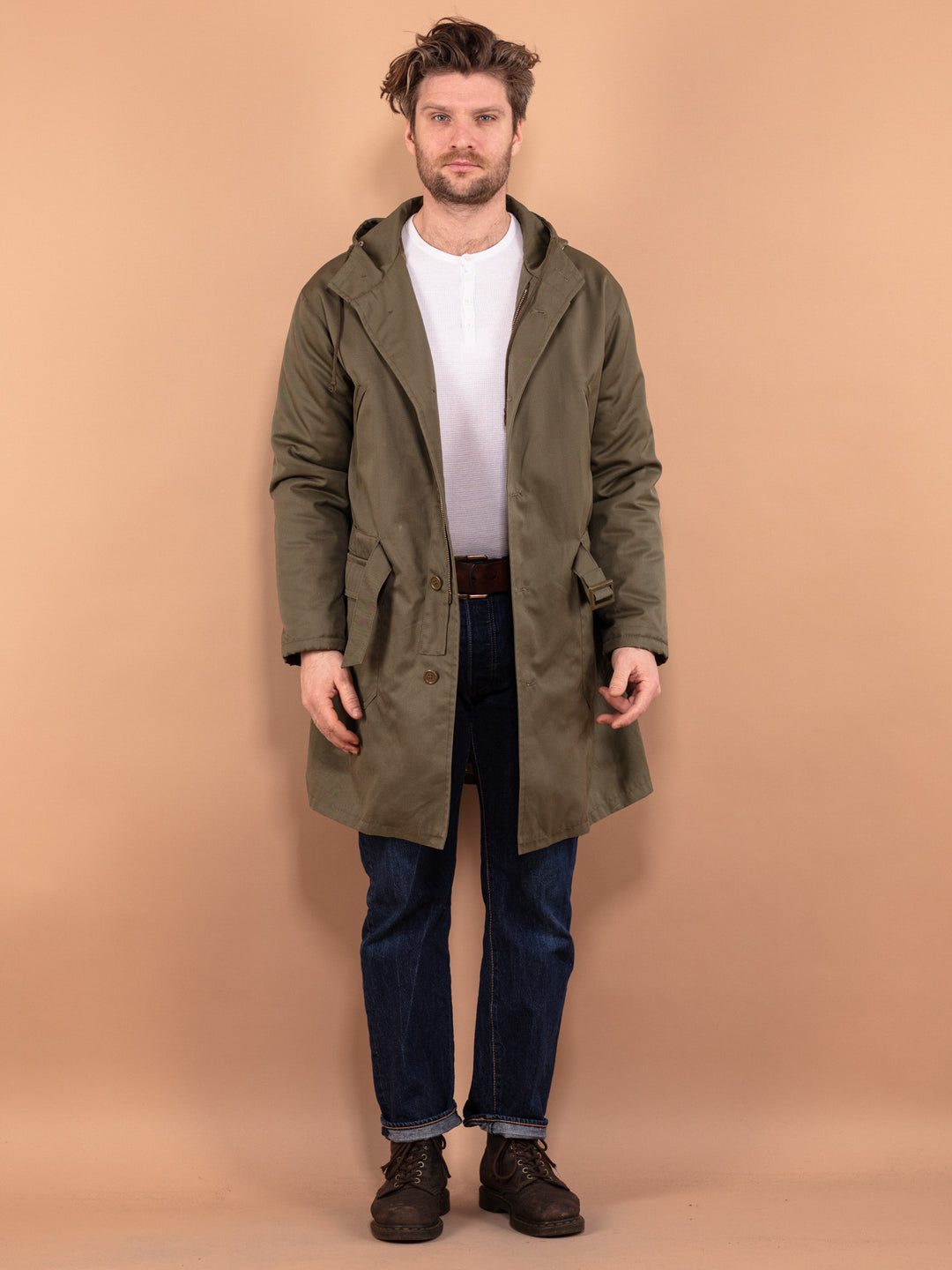 Green Parka Outfit Men Man Neon Green Parka ASOS DESIGN Parka