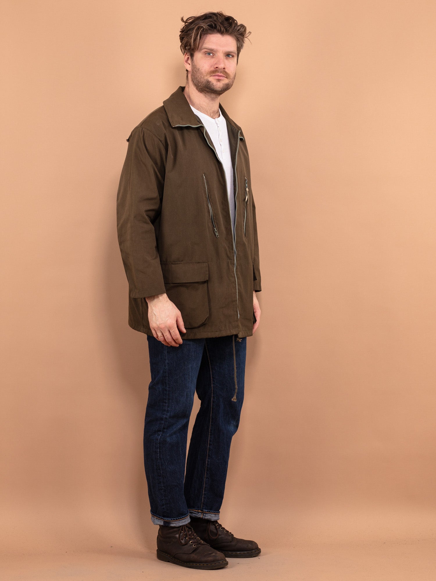 Online Vintage Store | 70's Men Military Parka Coat | Northern