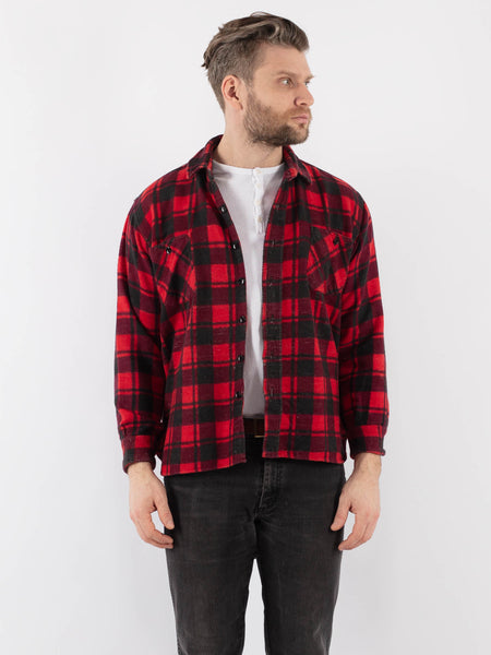 Vintage-70s-Men-Plaid-Flanel-