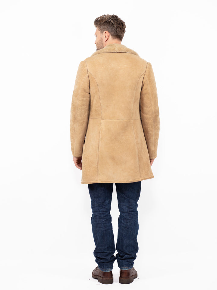 Vintage 70's Men Sheepskin in BeigeZ2542
