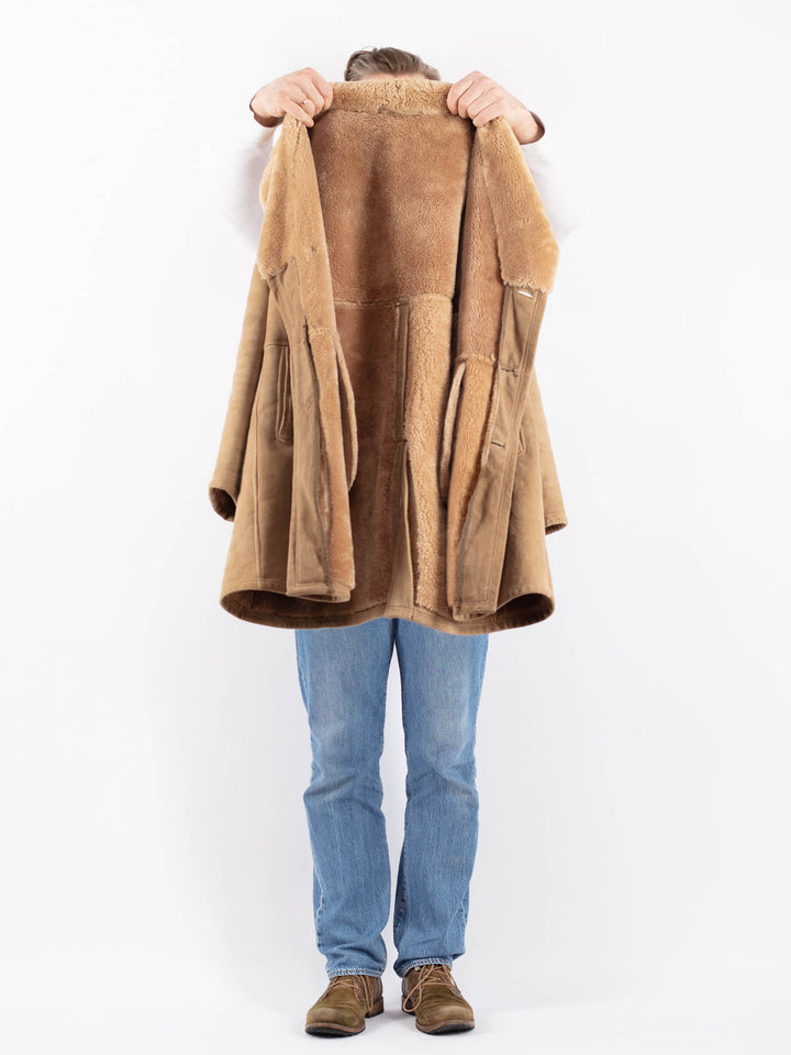 Vintage 70's Men Sheepskin Coat in BeigeZ1400