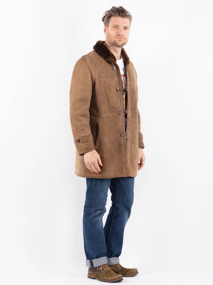Vintage 70's Men Sheepskin in BrownZ1509