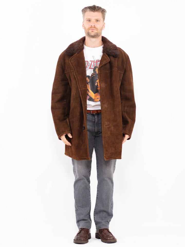 Vintage 70's Men Sheepskin in BrownZ2044