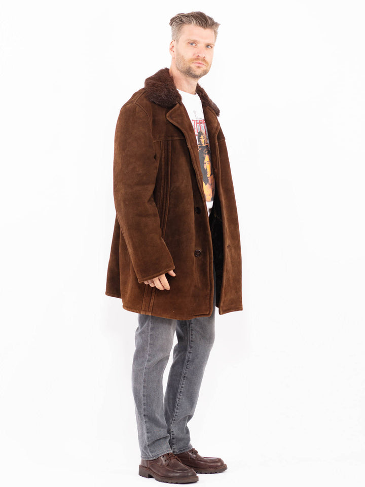 Vintage 70's Men Sheepskin in BrownZ2044