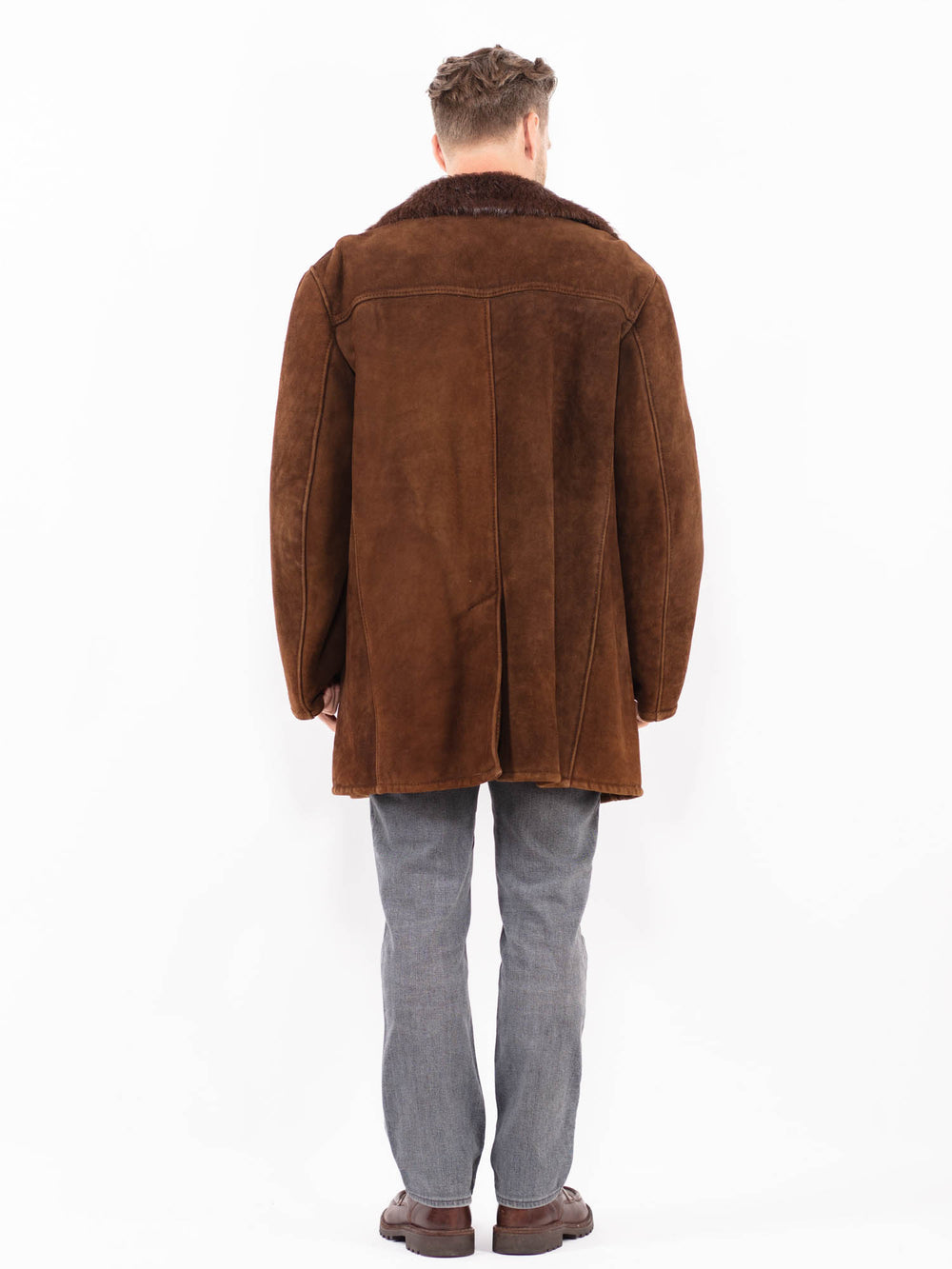 Vintage 70's Men Sheepskin in BrownZ2044