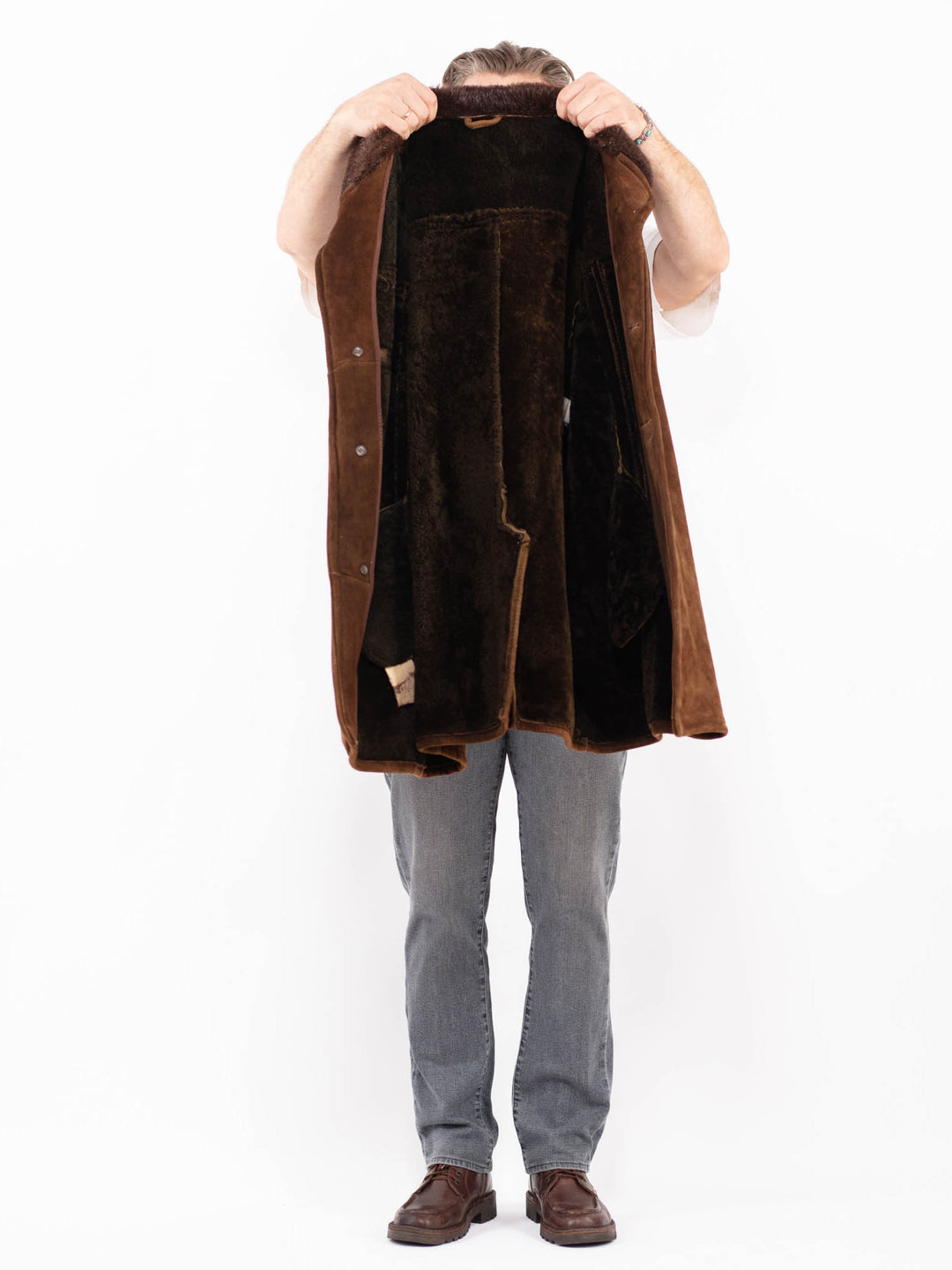 Vintage 70's Men Sheepskin in BrownZ2044