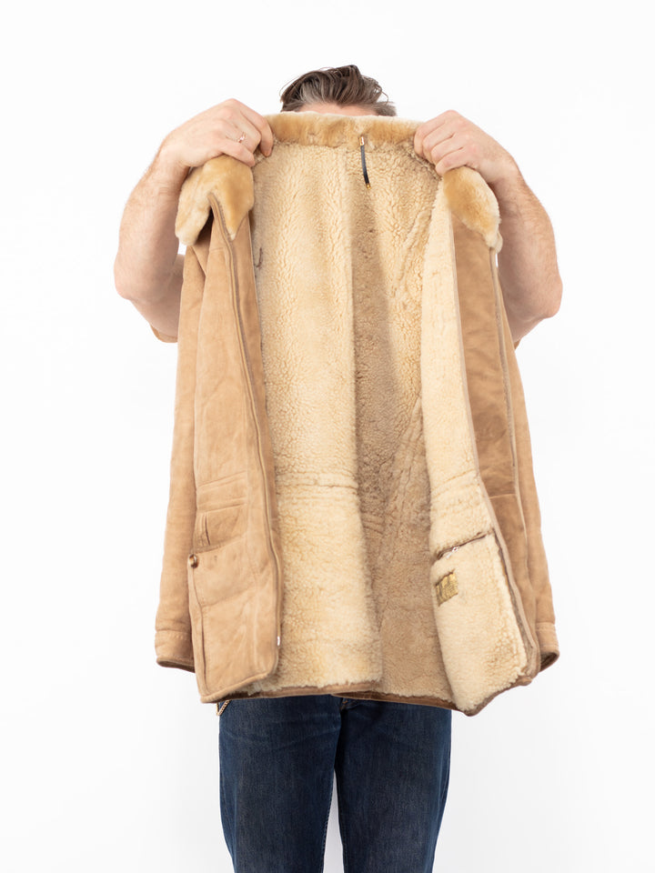 Vintage 70's Men Sheepskin in BeigeZ2551