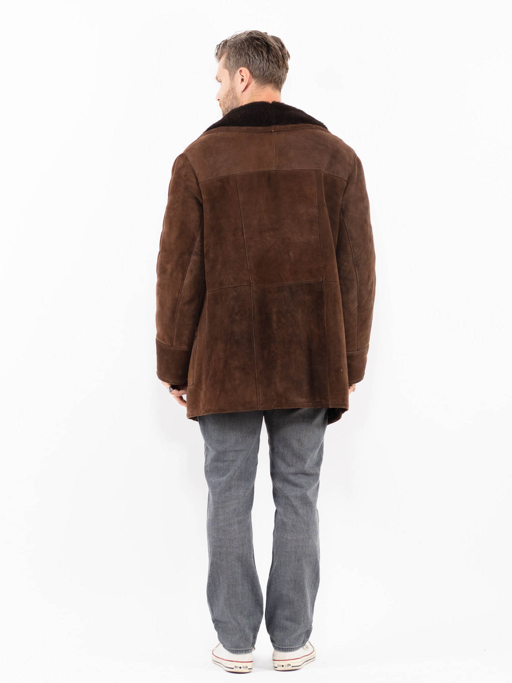 Vintage 70's Men Sheepskin in BrownZ1930