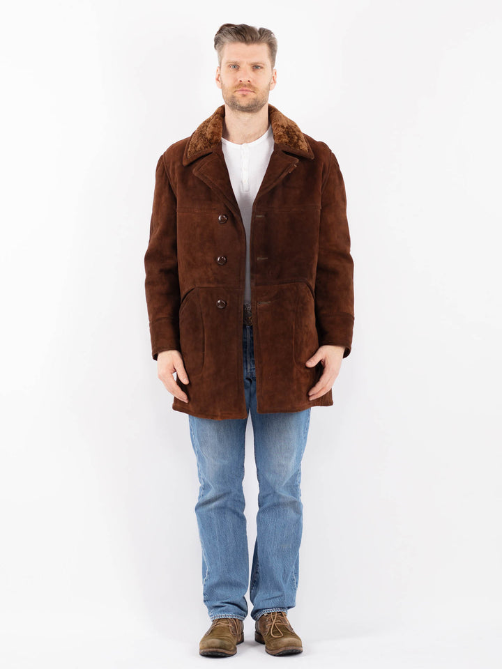 Vintage 70's Men Sheepskin in BrownZ1414