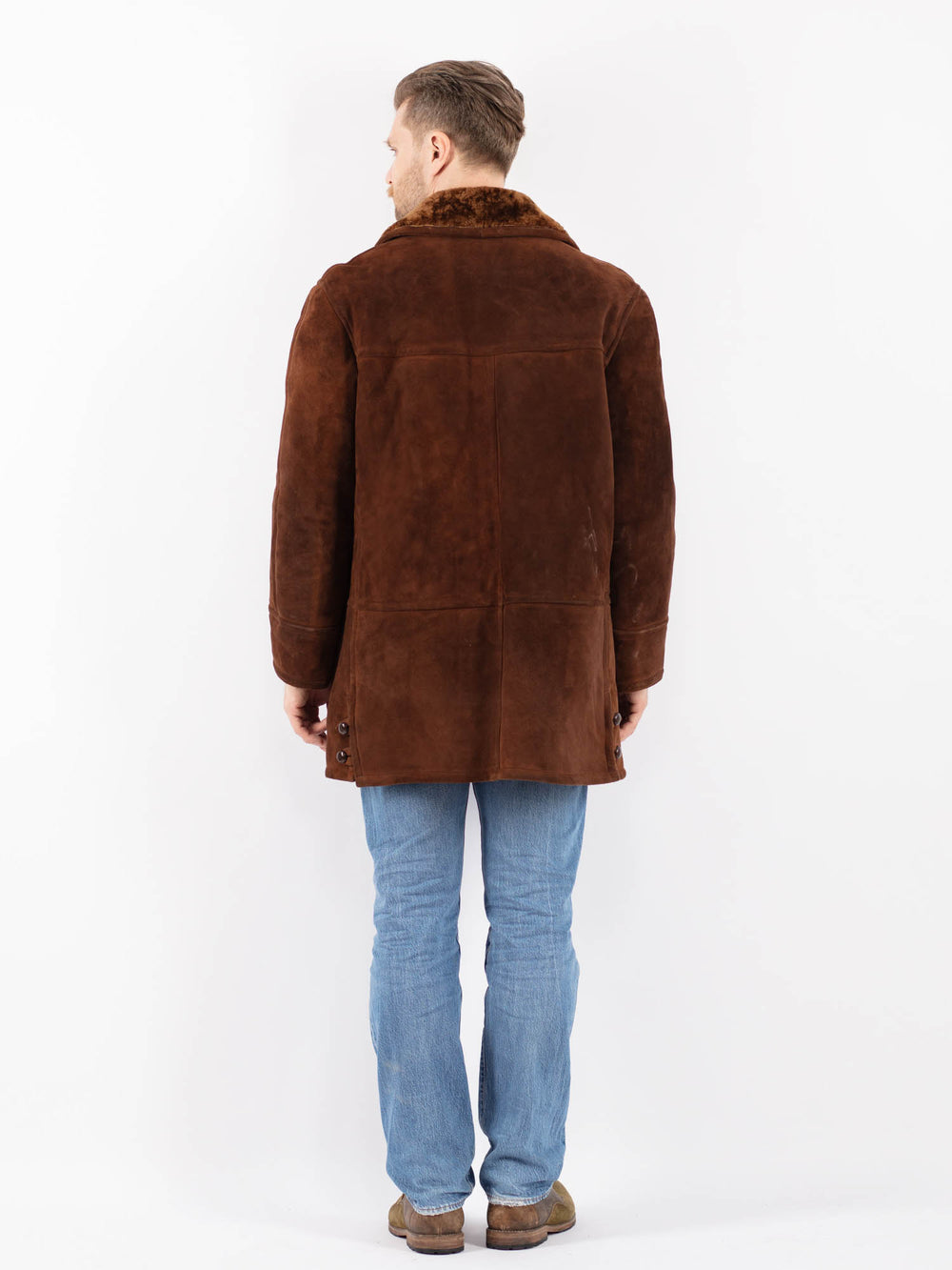 Vintage 70's Men Sheepskin in BrownZ1414
