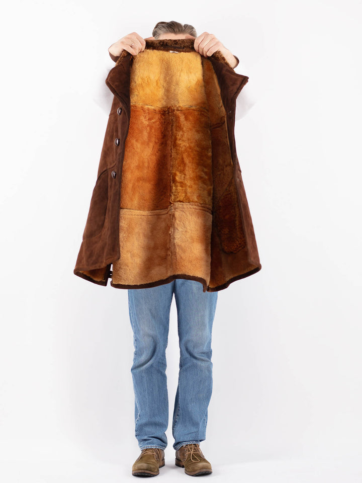 Vintage 70's Men Sheepskin in BrownZ1414