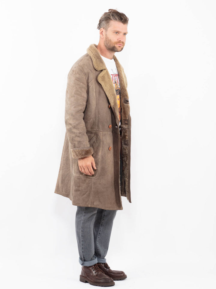 Vintage 70's Men Sheepskin in BeigeZ2294