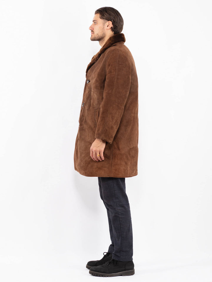 Vintage 70's Men Sheepskin in BrownZ2387