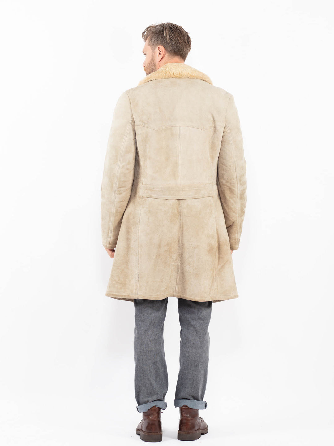 Vintage 70's Men Sheepskin in BeigeZ2297