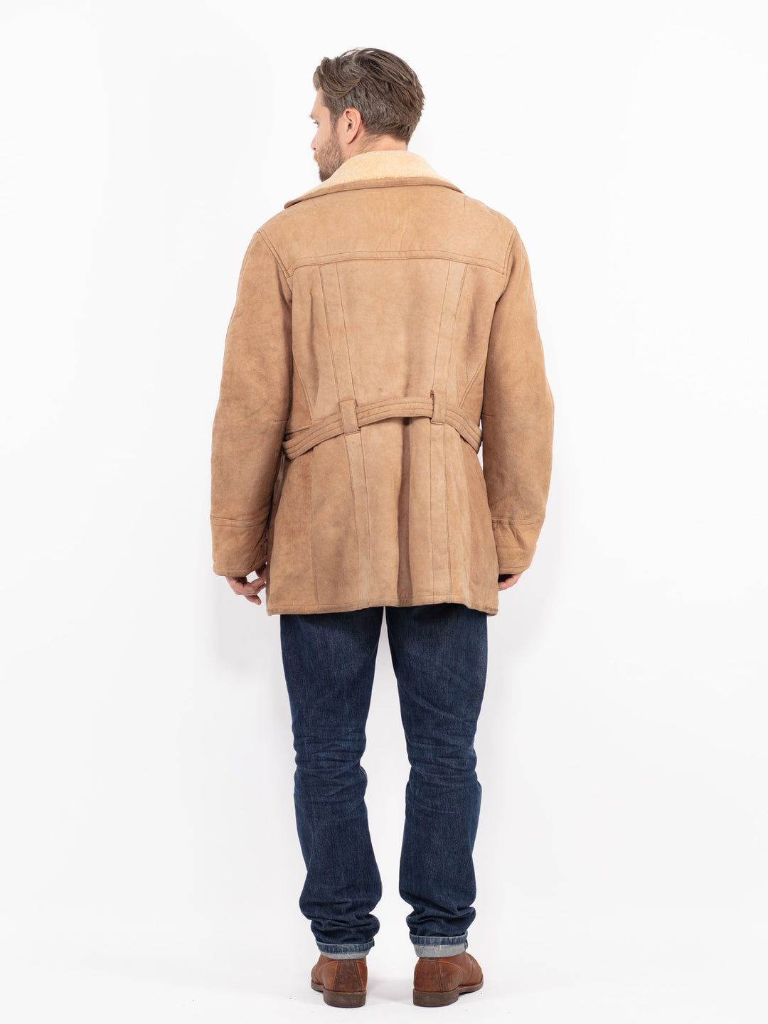 Vintage 70's Men Sheepskin in BrownZ2684