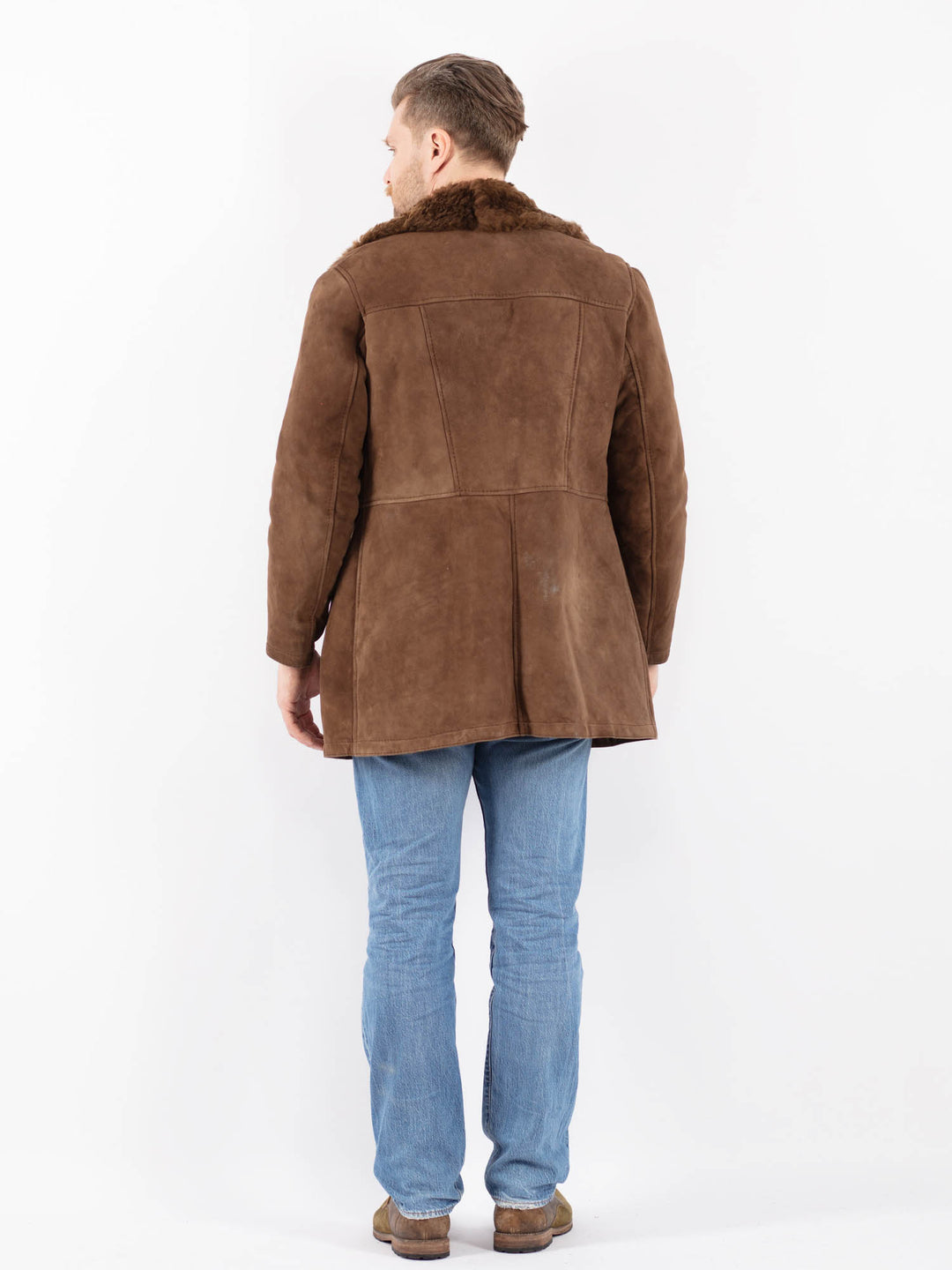 Vintage 90's Men Sheepskin in BrownZ1423