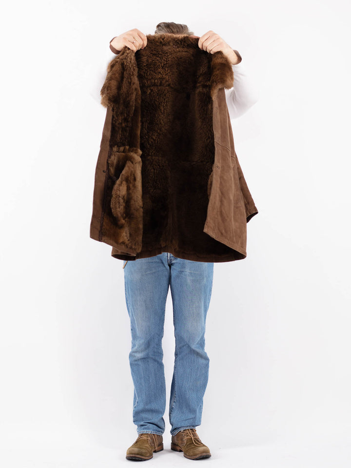 Vintage 90's Men Sheepskin in BrownZ1423