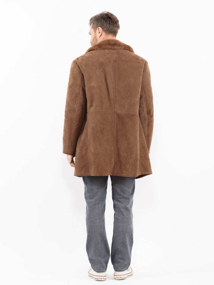 Vintage 70's Men Sheepskin in BrownZ1959