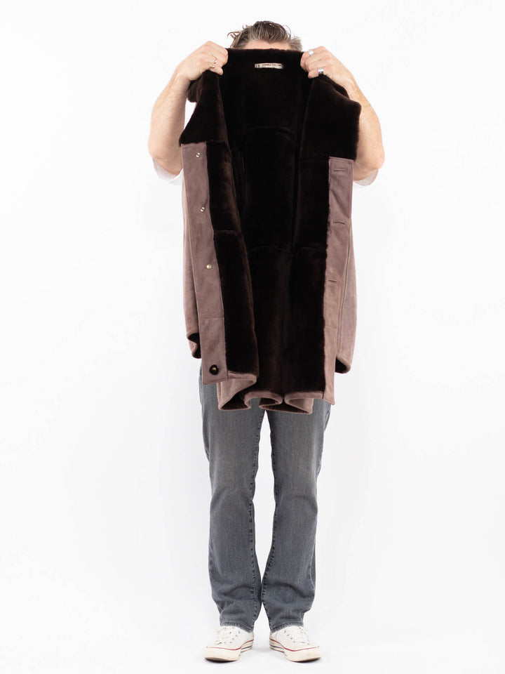 Vintage 70's Men Sheepskin in BrownZ1965