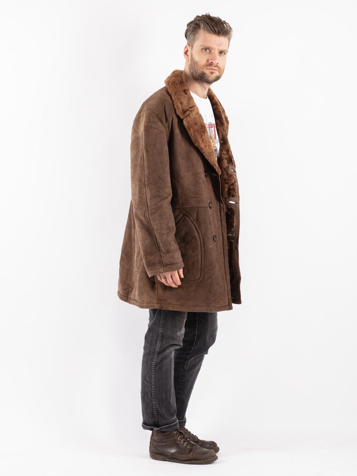 Vintage 70's Men Sheepskin in Brown