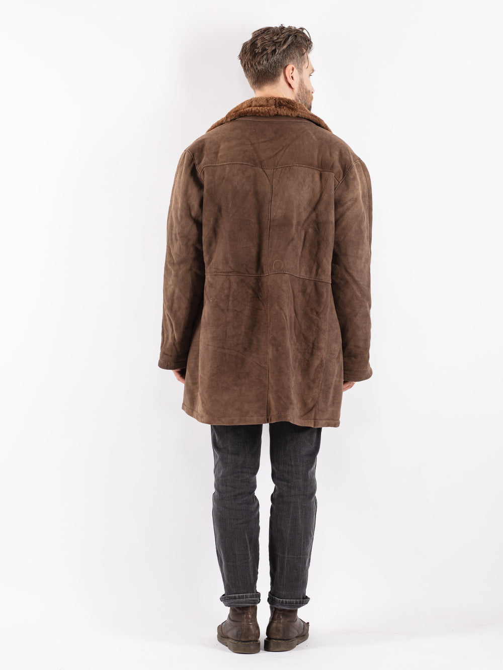 Vintage 70's Men Sheepskin in Brown