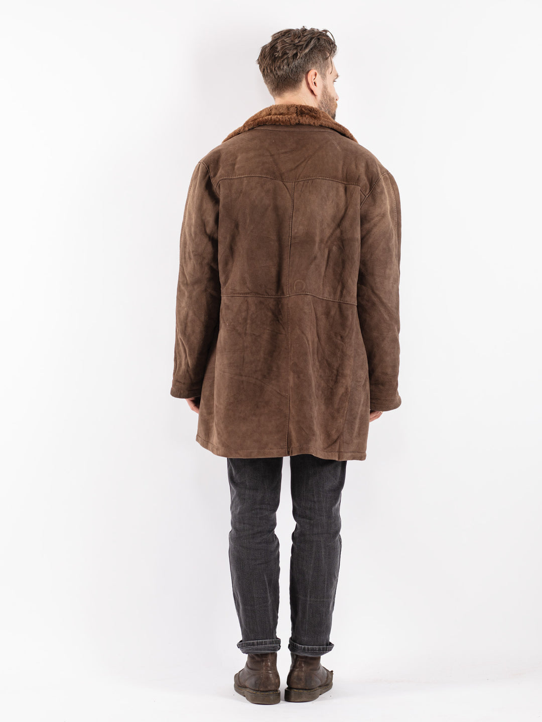 Vintage 70's Men Sheepskin in Brown