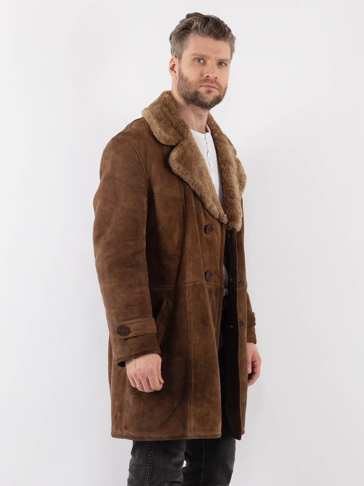 Vintage 70's Men Sheepskin in BrownZ1005