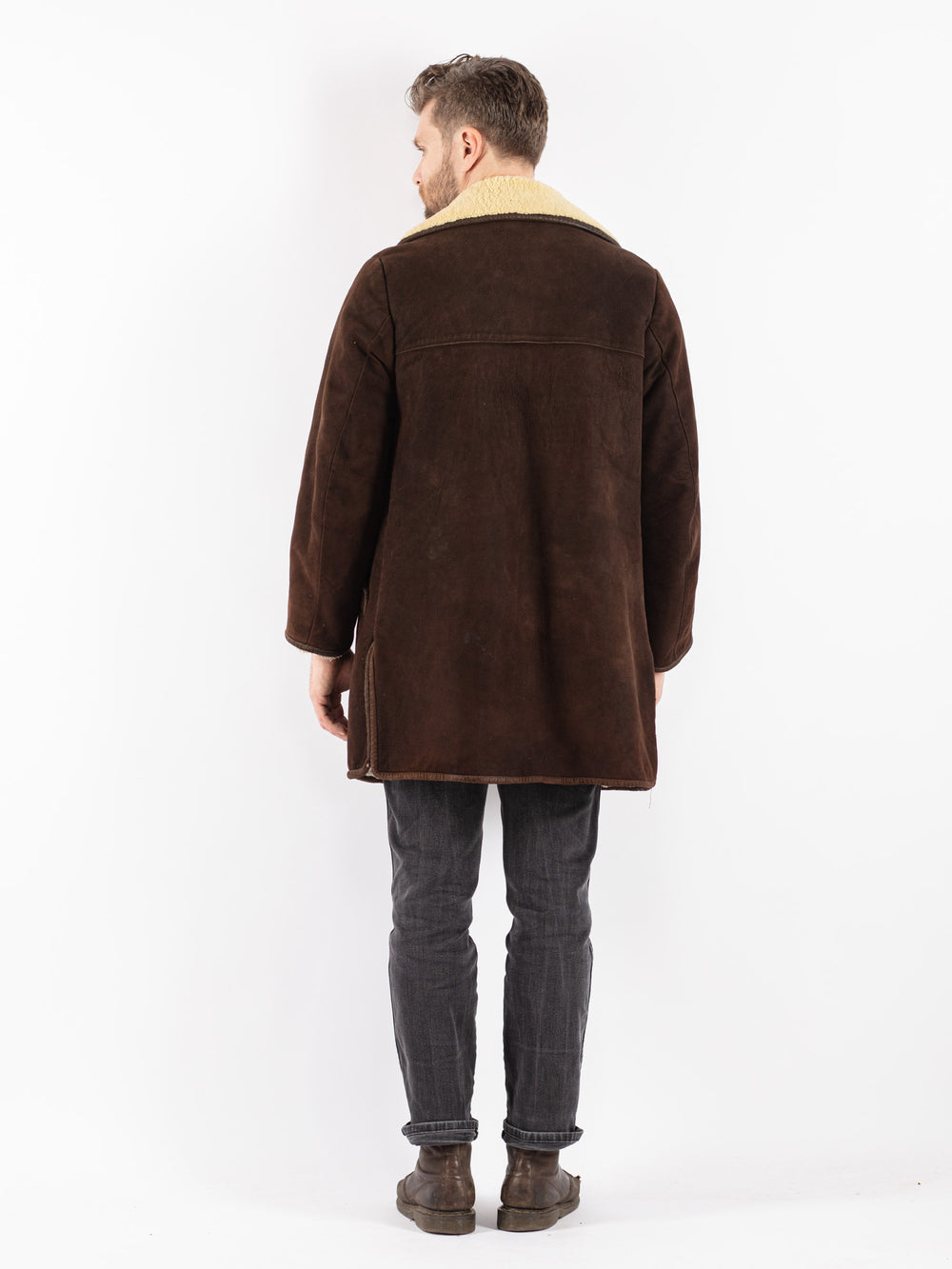 Vintage 70's Men Sheepskin in Brown