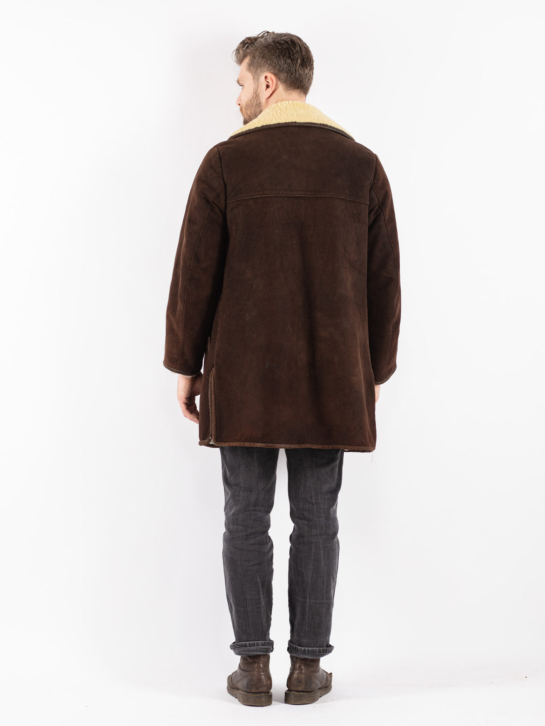 Vintage 70's Men Sheepskin in Brown