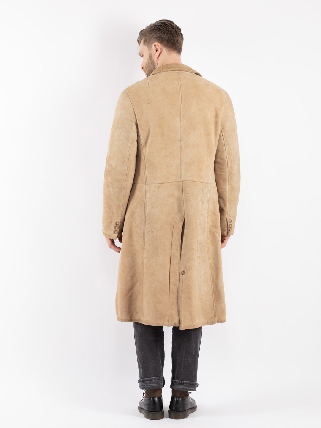 Vintage 70's Men Sheepskin in Beige