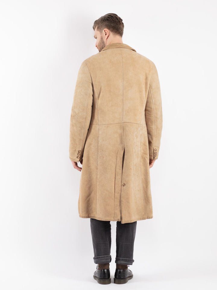 Vintage 70's Men Sheepskin in Beige