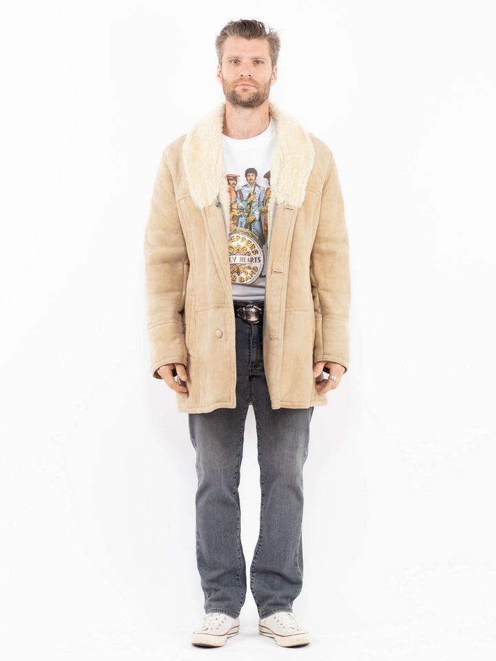 Vintage 70's Men Sheepskin in BeigeZ1987