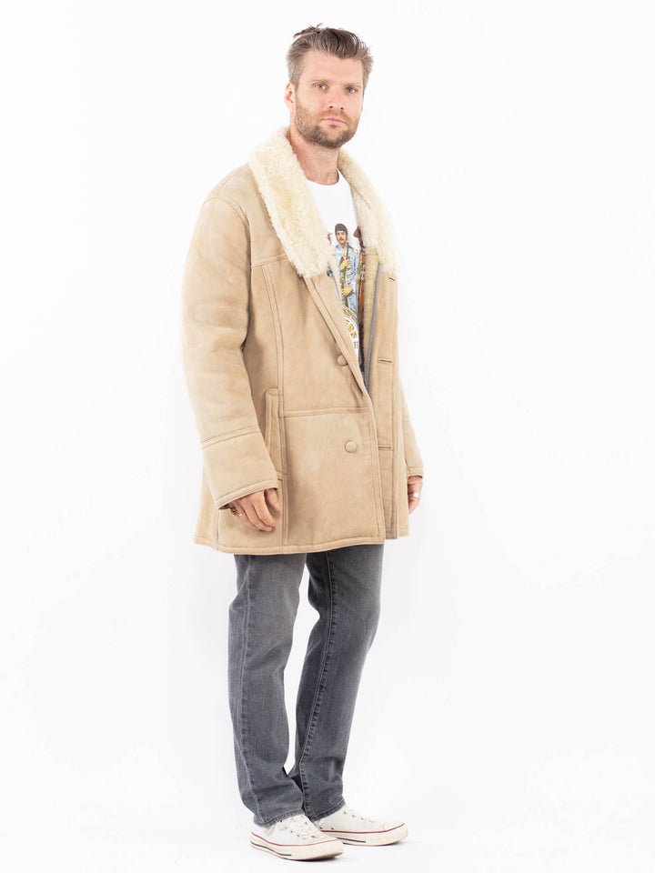 Vintage 70's Men Sheepskin in BeigeZ1987