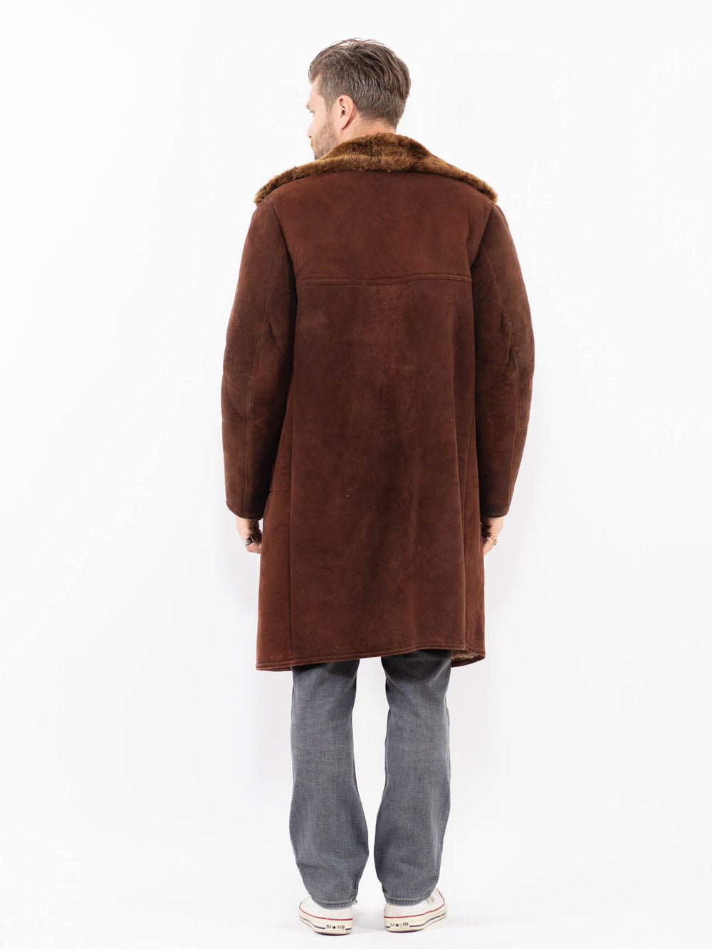Vintage 70's Men Sheepskin in BrownZ1990