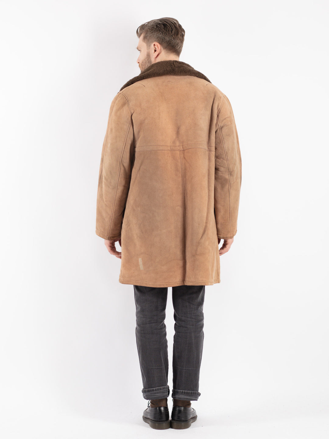 Vintage 70's Men Sheepskin in Beige