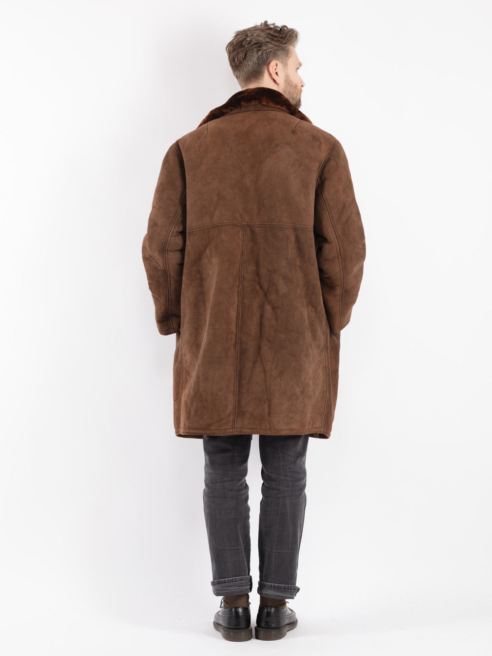 Vintage 70's Men Sheepskin in BrownZ349