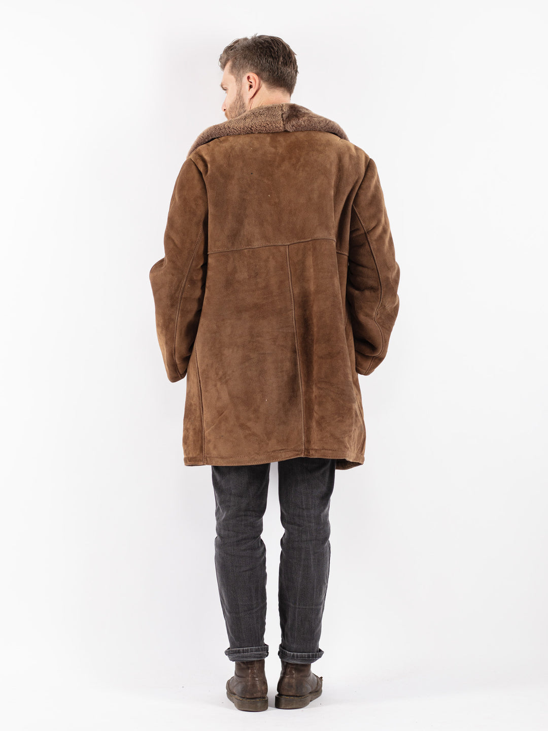 Vintage 70's Men Sheepskin in Brown