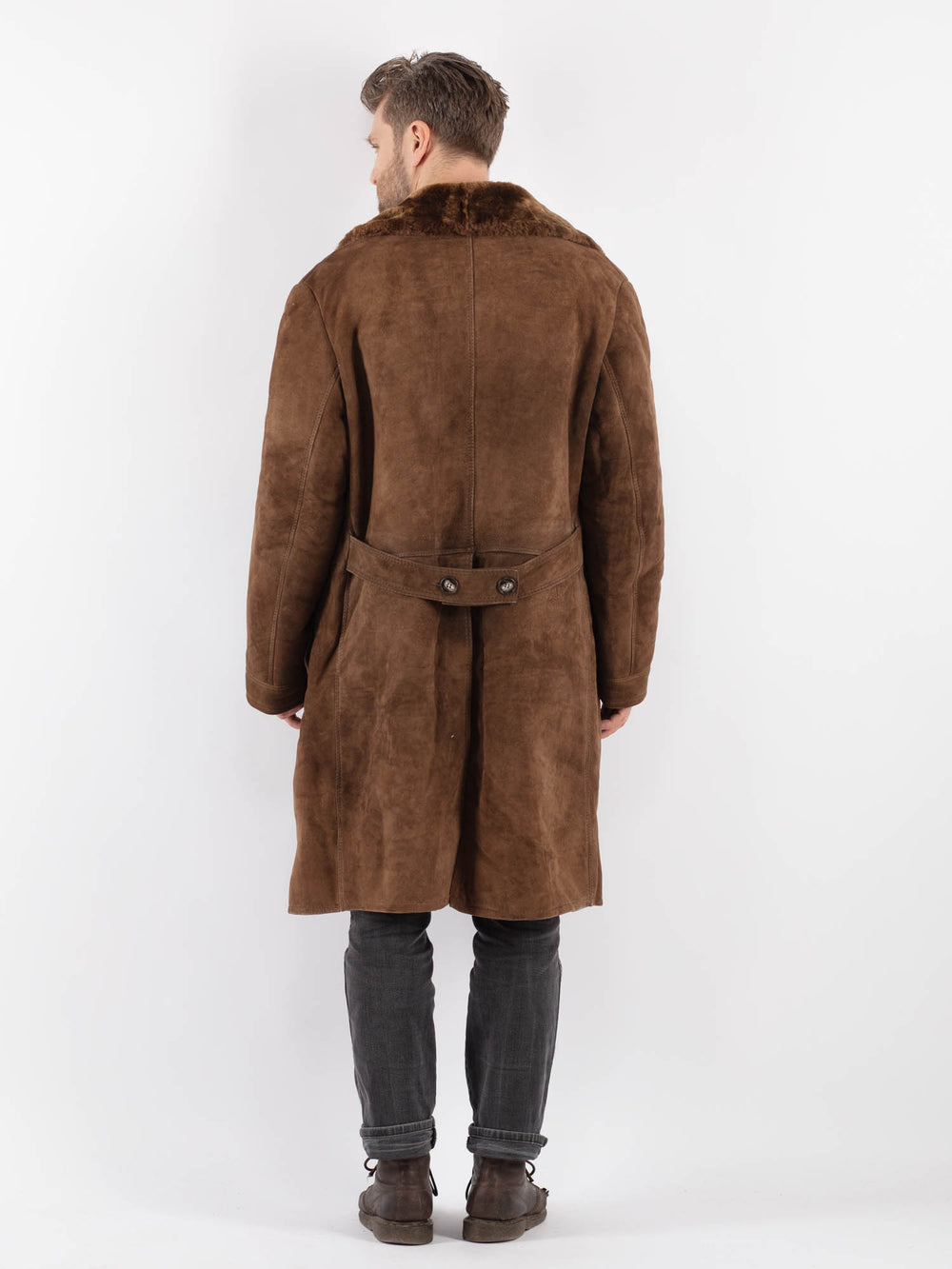 Vintage 70's Men Sheepskin in BrownZ587