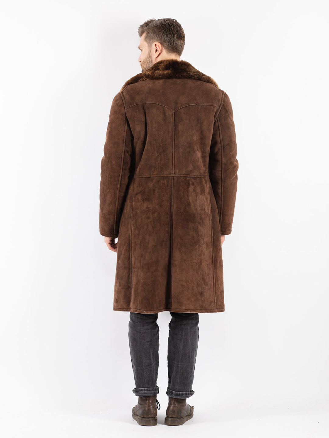 Vintage 70's Men Sheepskin Coat in