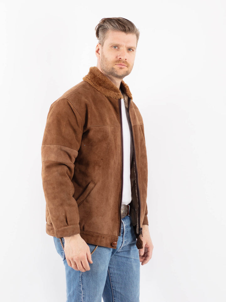 Vintage 70's Men Sheepskin in BrownZ1432