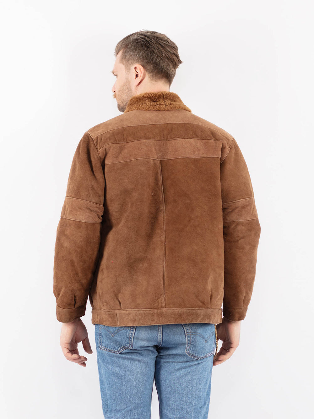 Vintage 70's Men Sheepskin in BrownZ1432