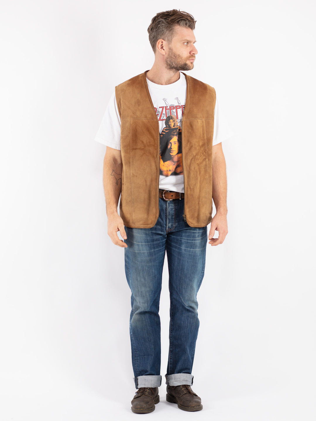 Vintage 70's Men Sheepskin in Brown