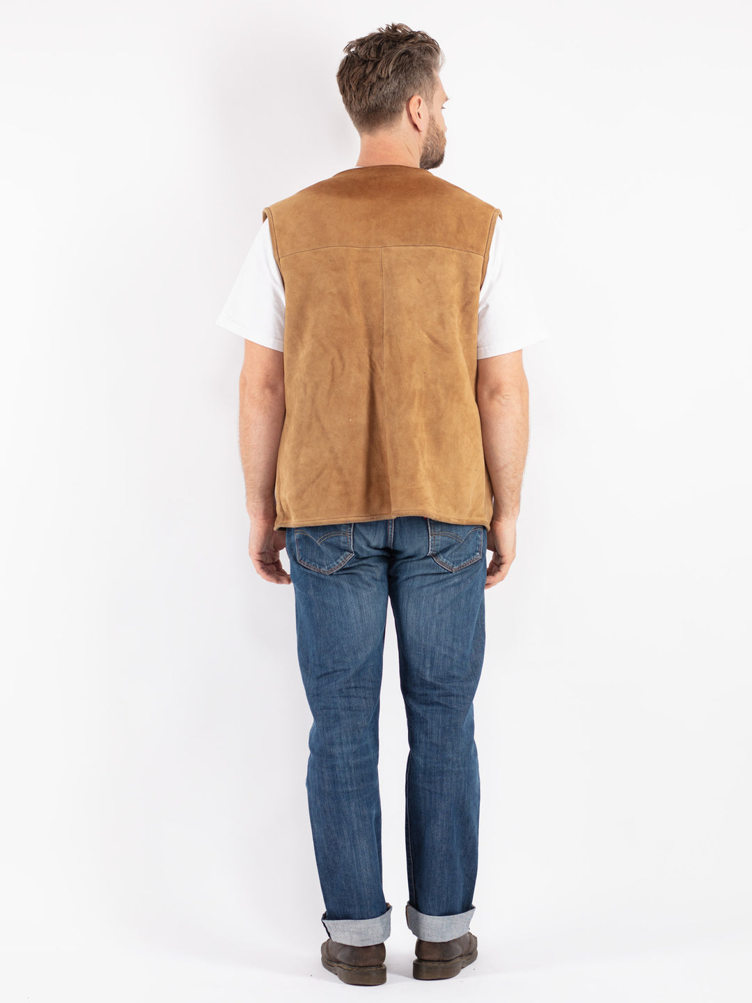 Vintage 70's Men Sheepskin in Brown