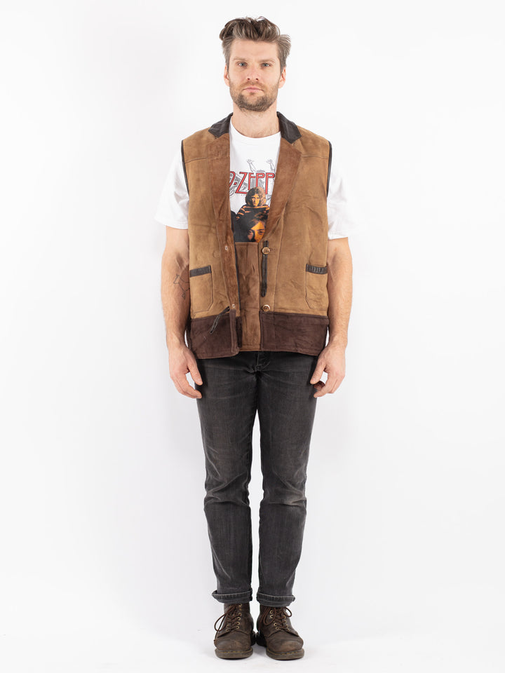 Vintage 70's Men Vest in Beige