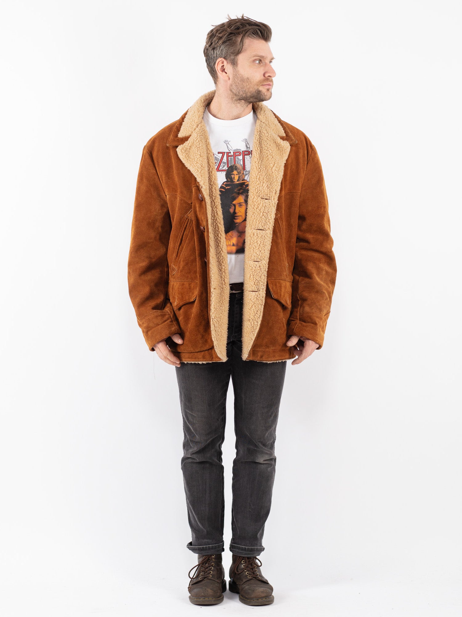 ジャケット・アウター vintage made in USA schott suede jkt el Online Vintage Store | Vintage 70's Men Suede Jacket in Brown
