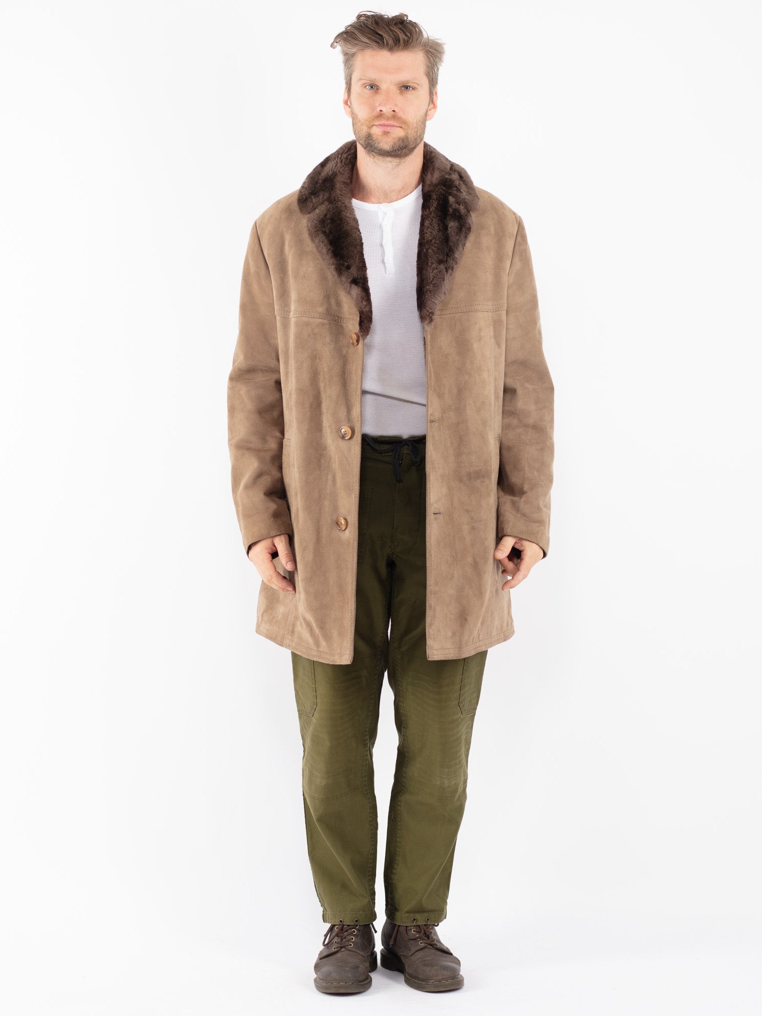 Full length sherpa coat best sale