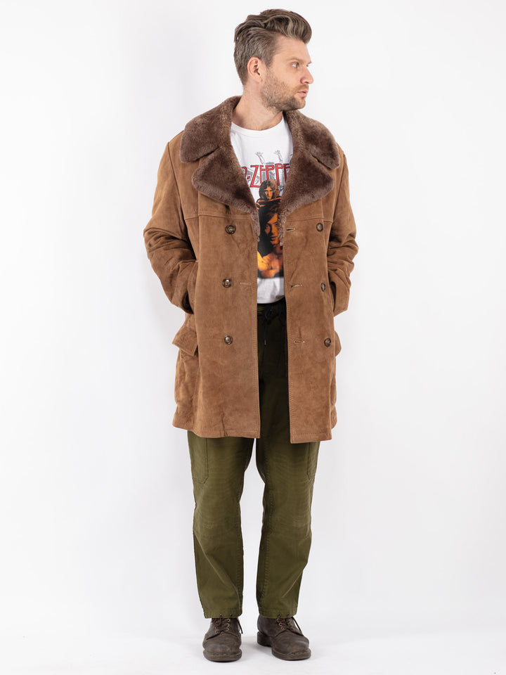 Vintage Men Coat in Beige