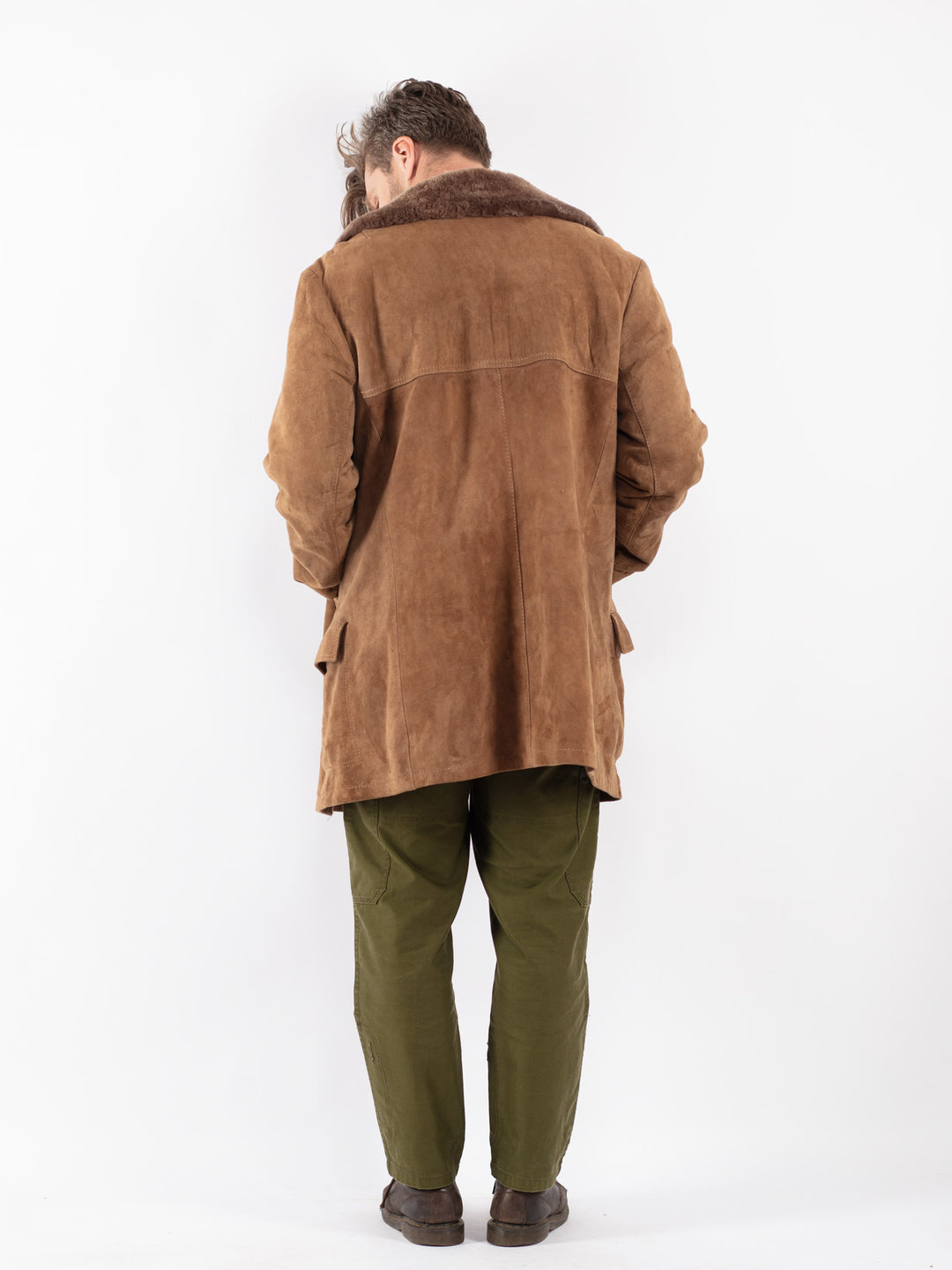 Vintage Men Coat in Beige